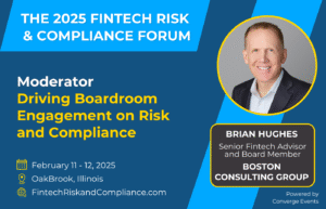 Brian Hughes presenting on board-level compliance strategy