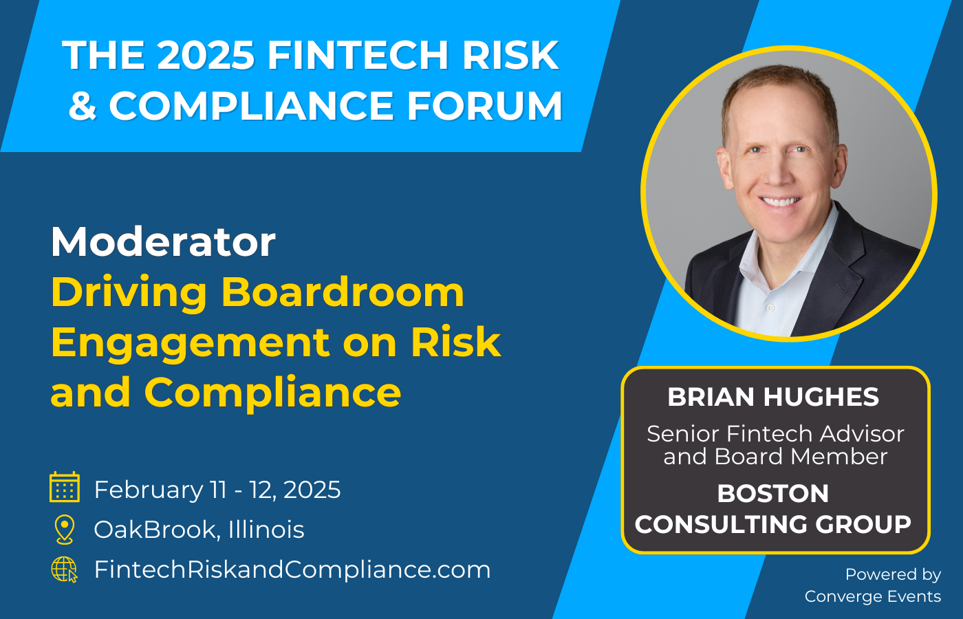 Brian Hughes presenting on board-level compliance strategy